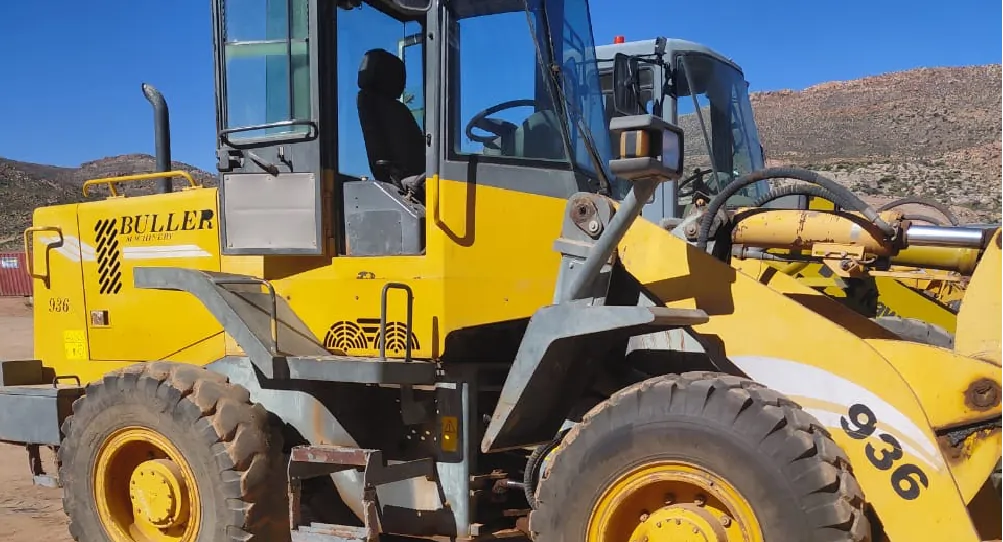 Buller 12-ton front-end loader available for hire