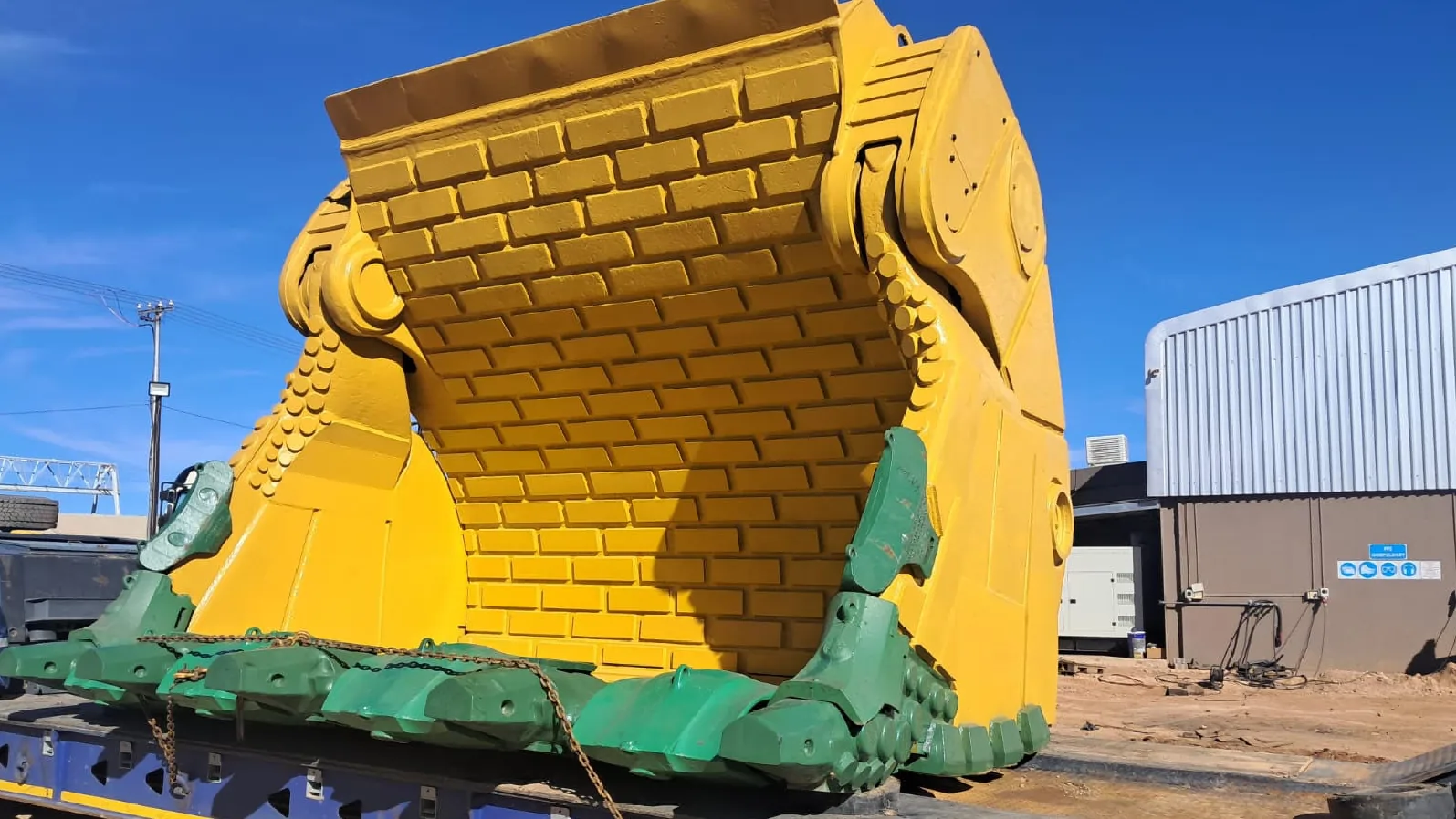 CBU Engineering repairing and rebuilding a heavy-equipment bucket and ground engaging tools