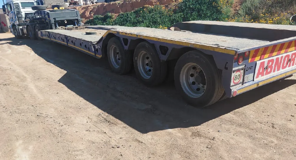Cobalt low bed trailer for heavy machinery transport
