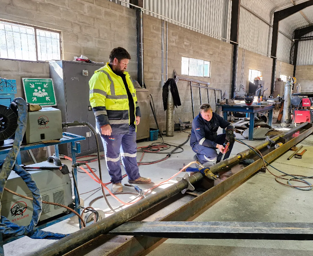 CBU Engineering technical team carrying out heavy engineering work